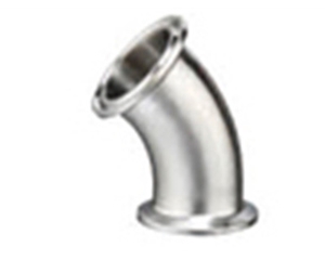 衛生級長型卡箍彎頭（45°）