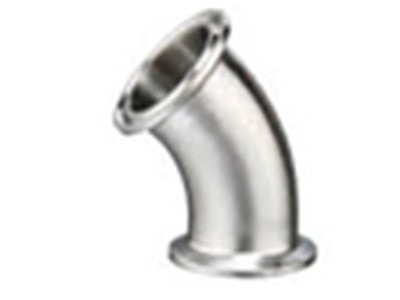 衛生級長型卡箍彎頭（45°）